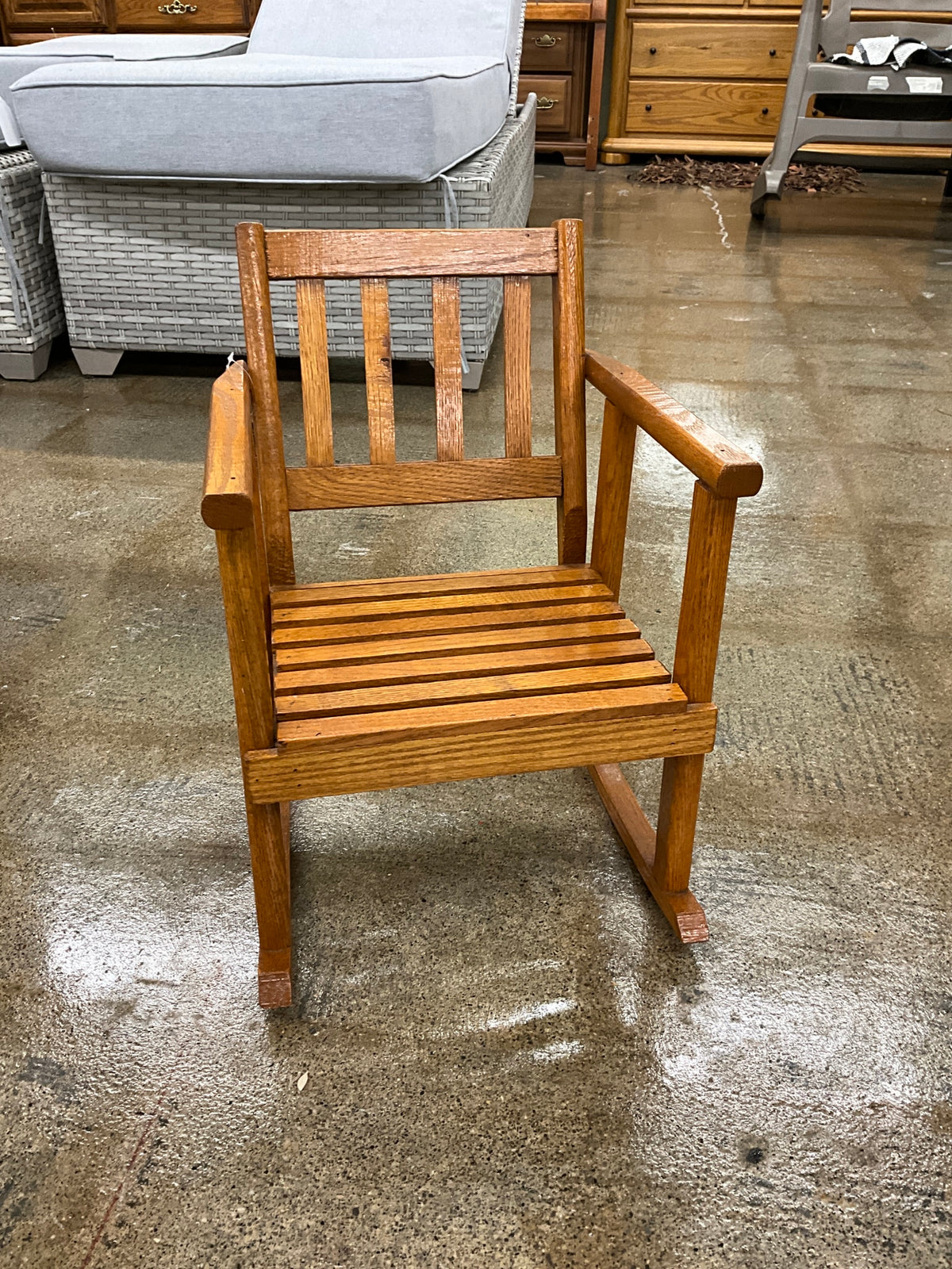 Wood Doll Rocker