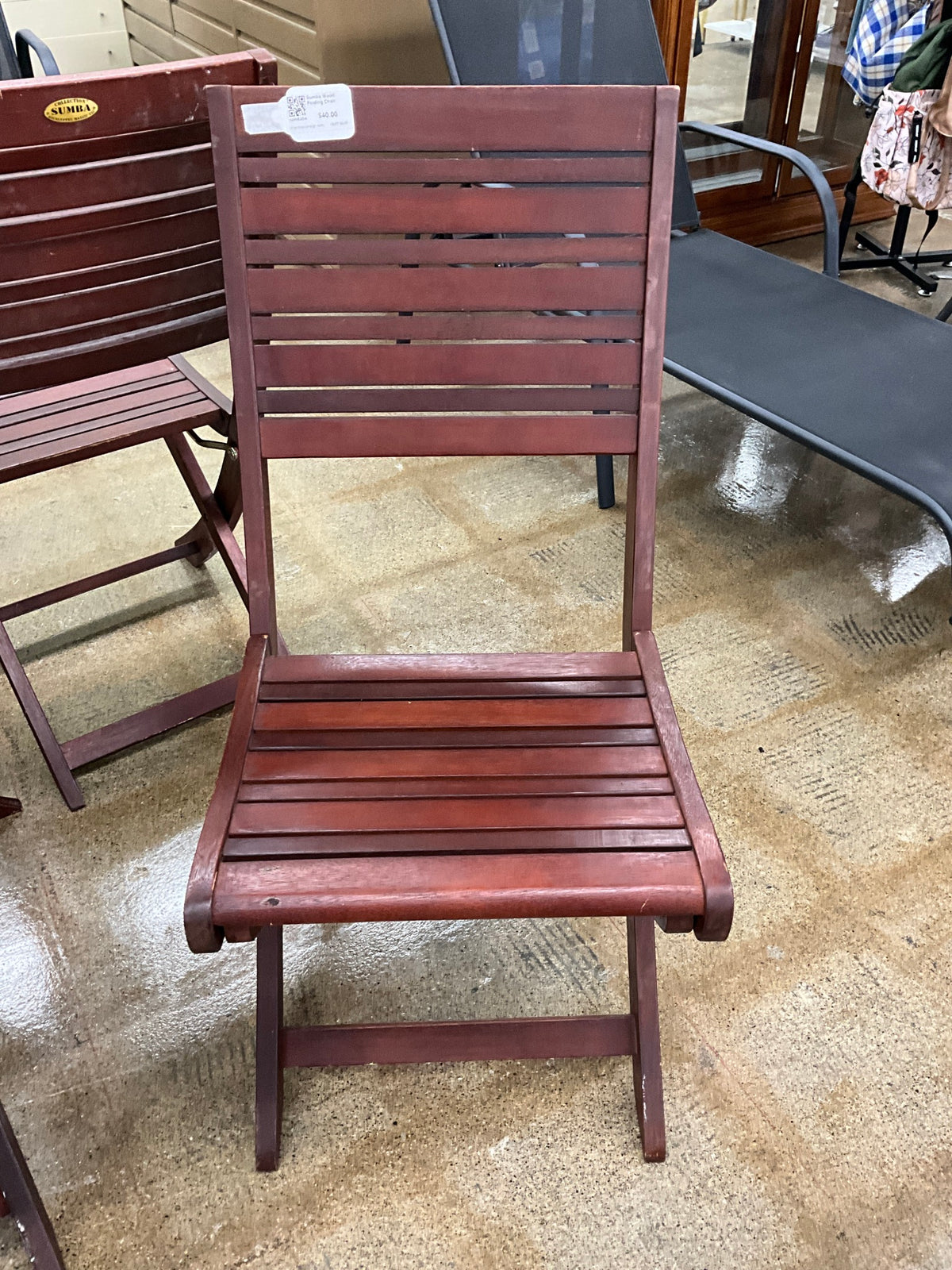 Sumba Wood Folding Chair