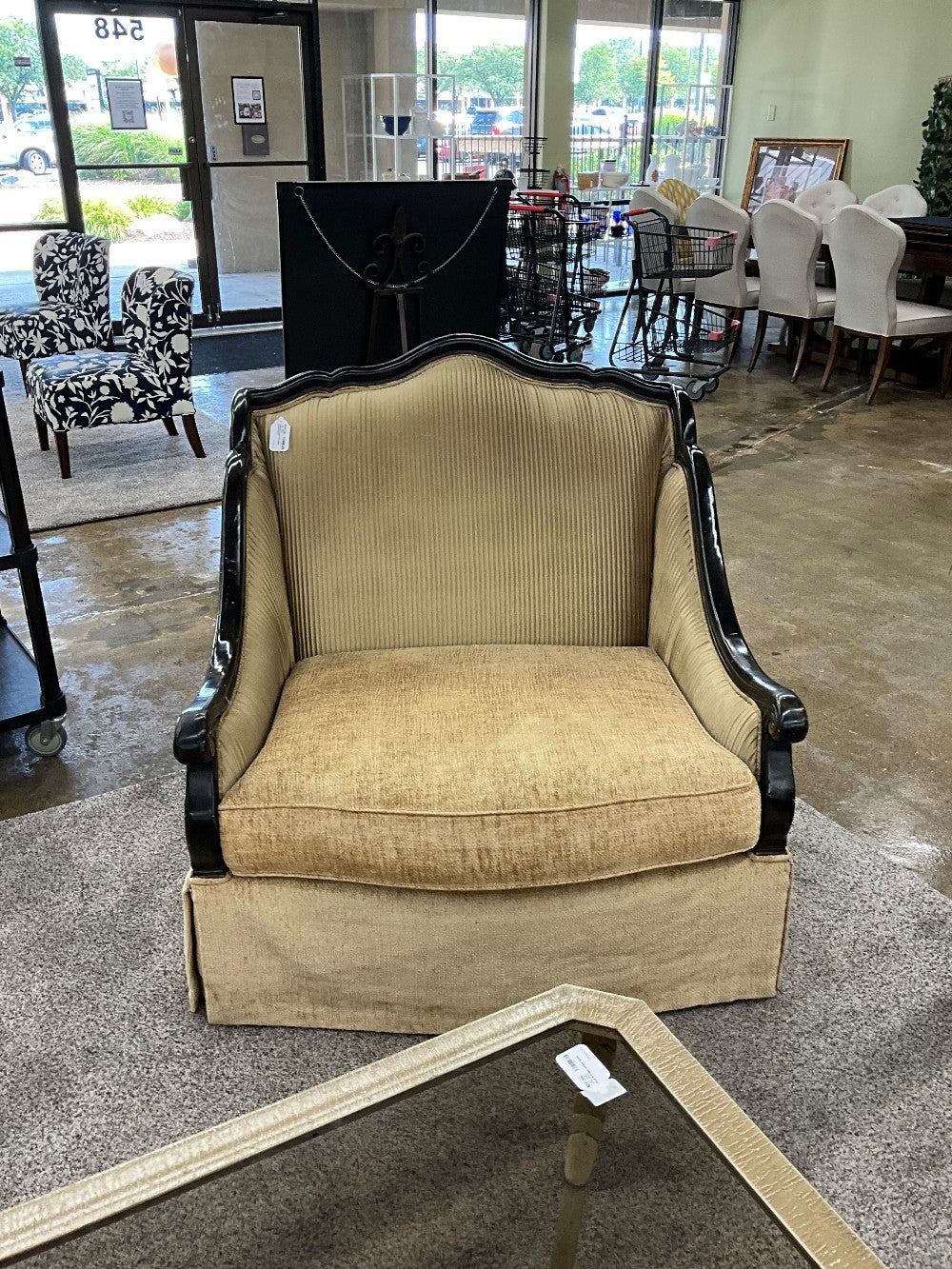 Haverty's Gold Oversized Accent Chair