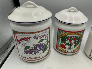 Fruit Canisters Set of 4