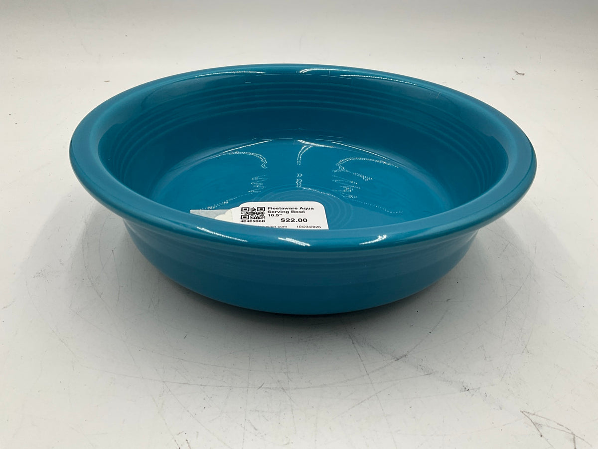 Fiestaware Aqua Serving Bowl 10.5"