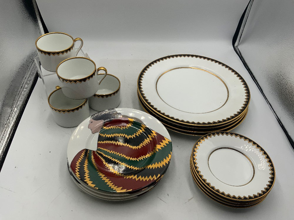Fitz/Floyd Taos Pattern Set of 4