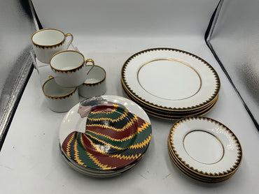 Fitz/Floyd Taos Pattern Set of 4