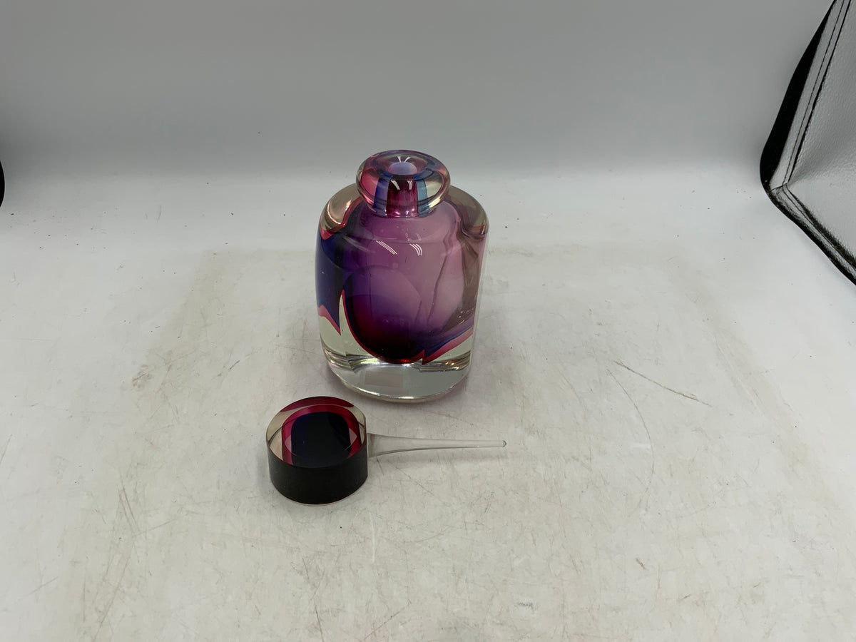Fifth Ave Purple Glass Perfume Bottle