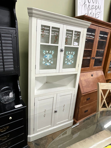 White Corner Hutch