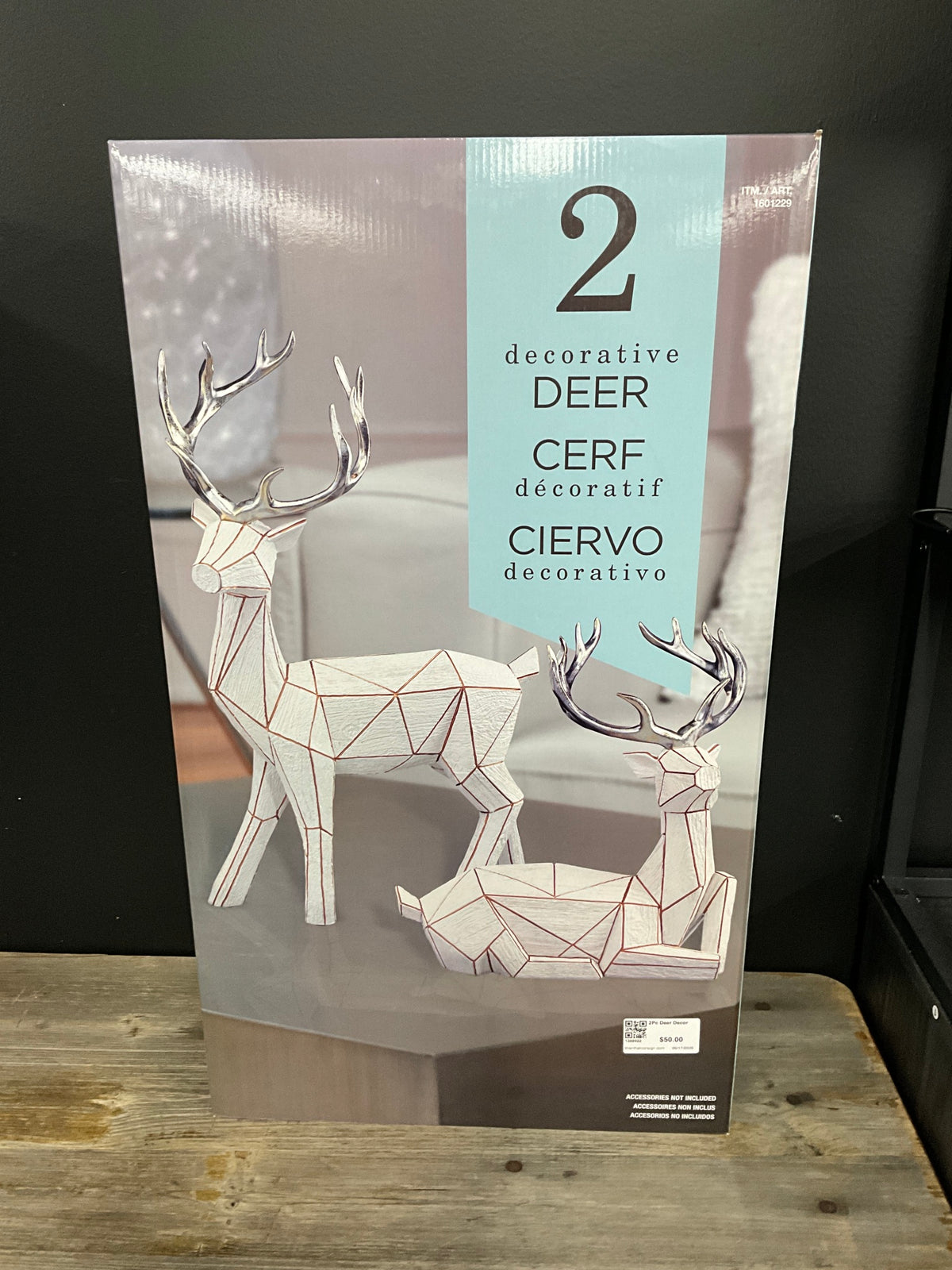 2Pc Deer Decor