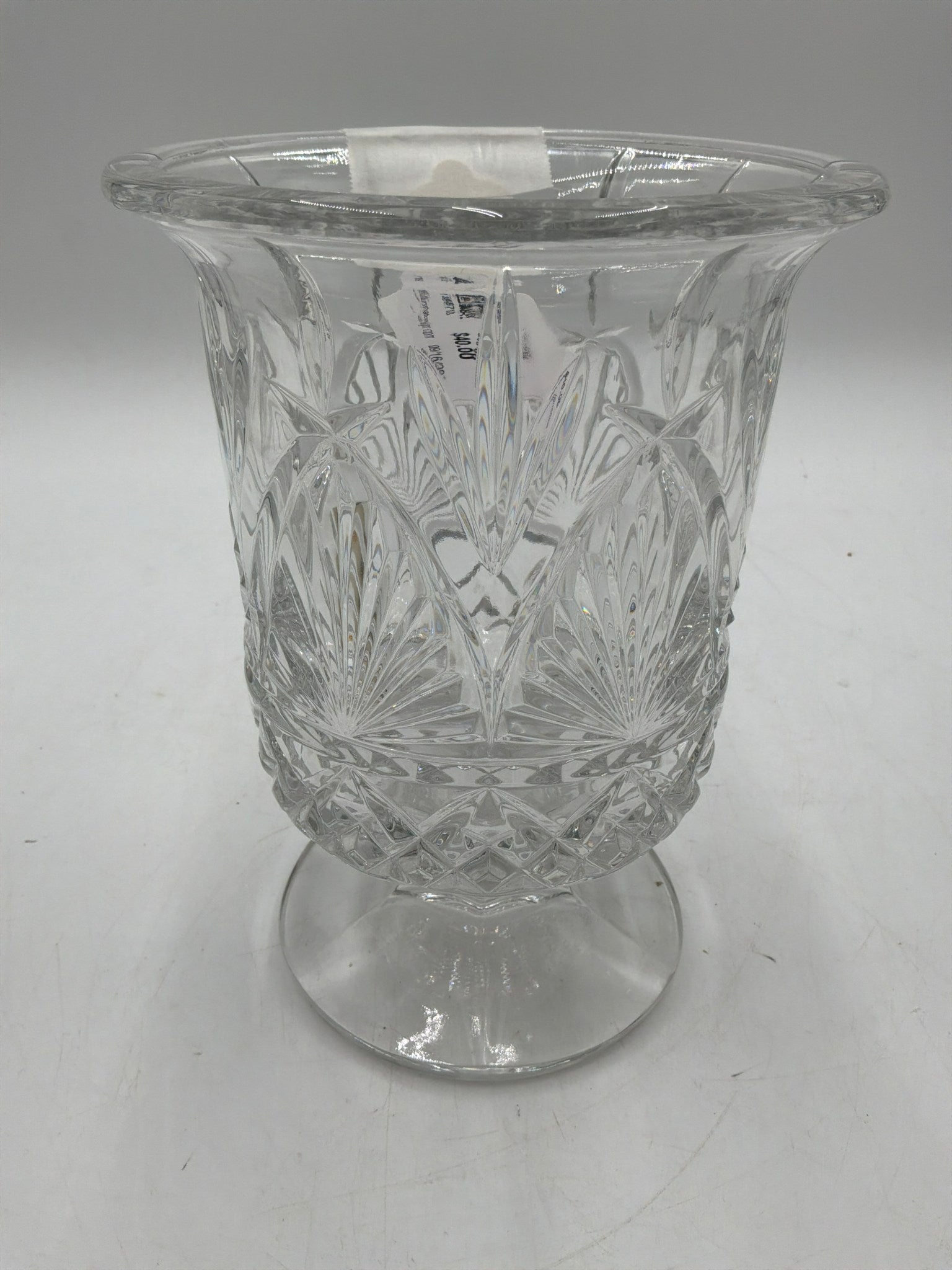 Shannon Lead Hurricane Vase