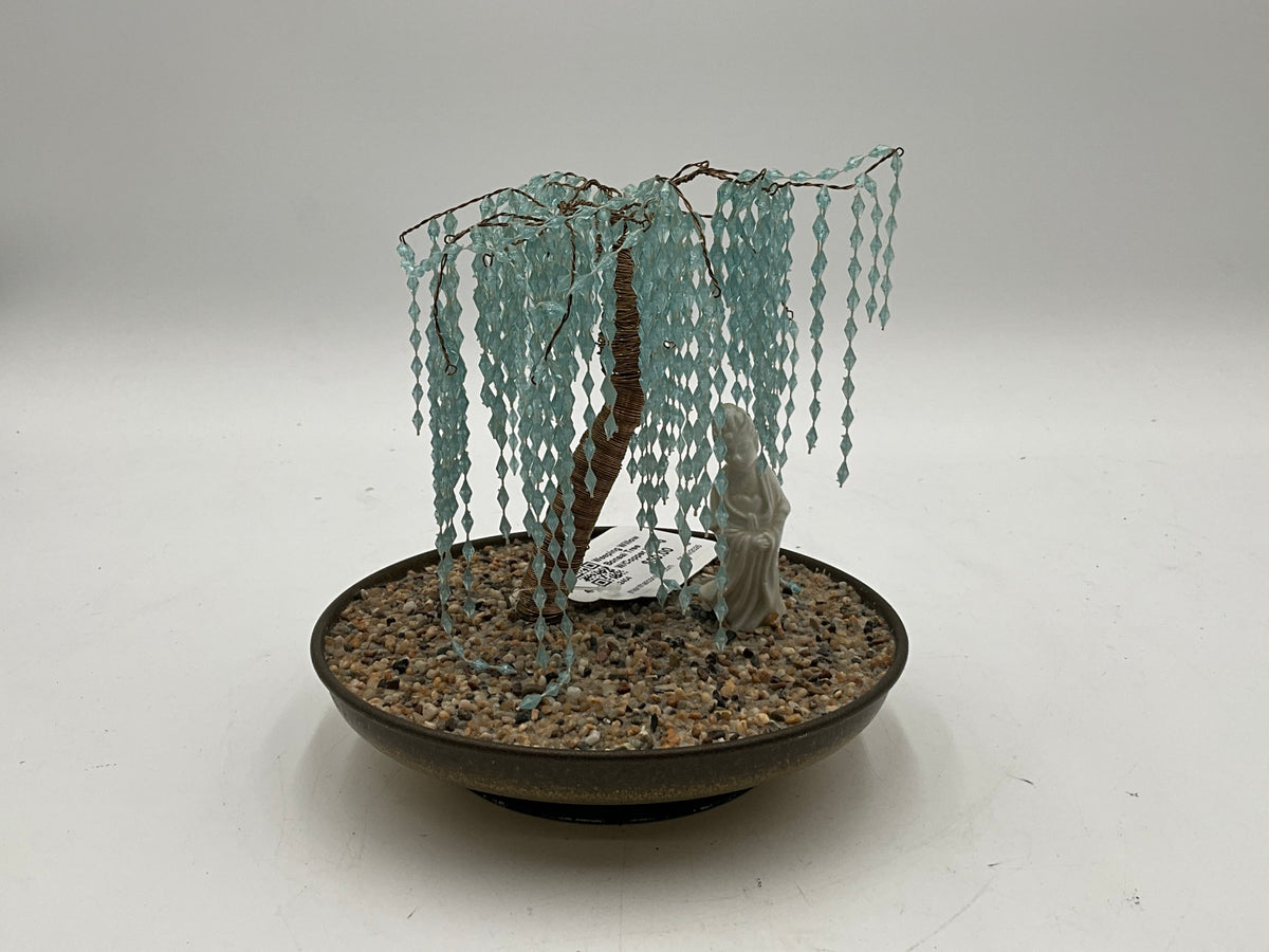 Weeping Willow Bonsai Tree W/Copper Wiring
