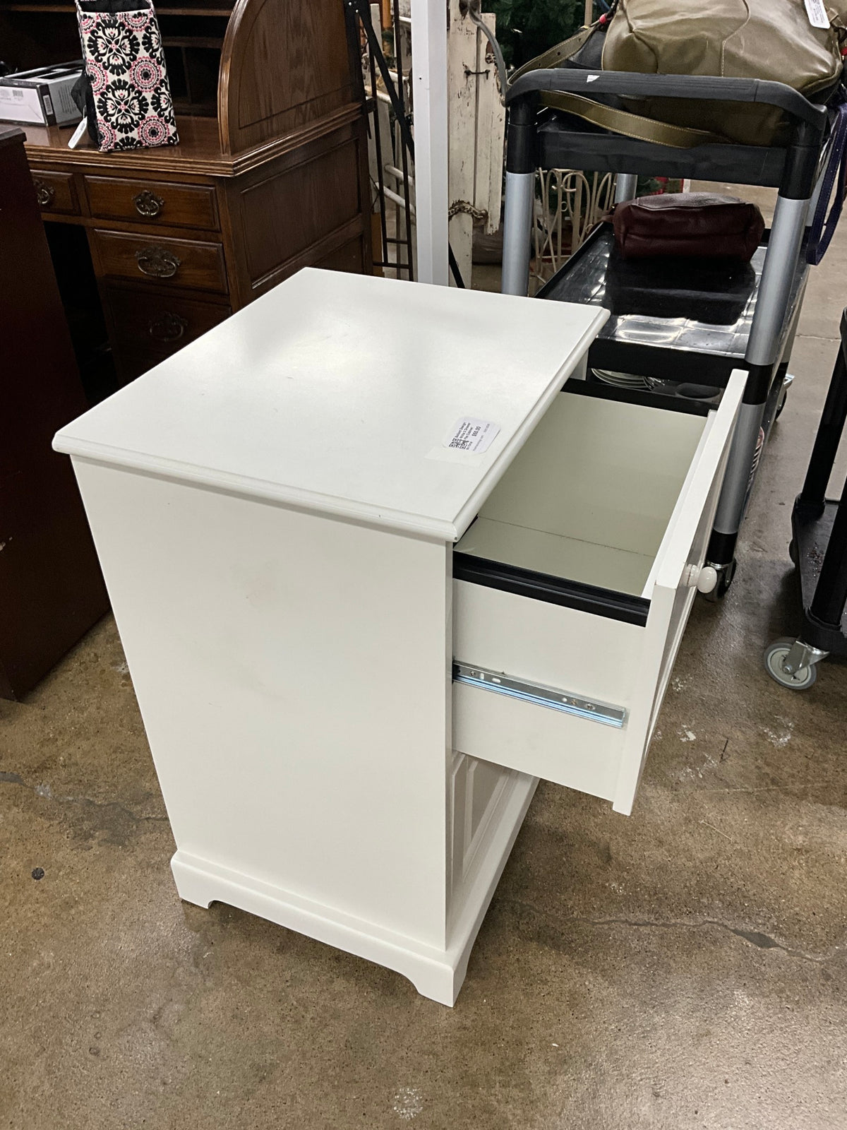Ballard Design White 2 Drawer File Cabinet