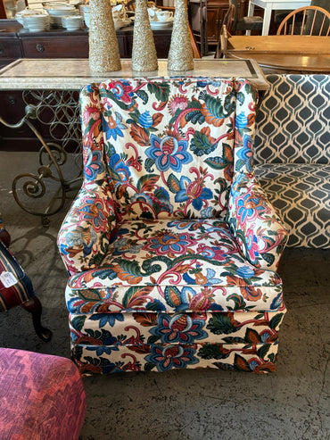 Floral Accent Chair
