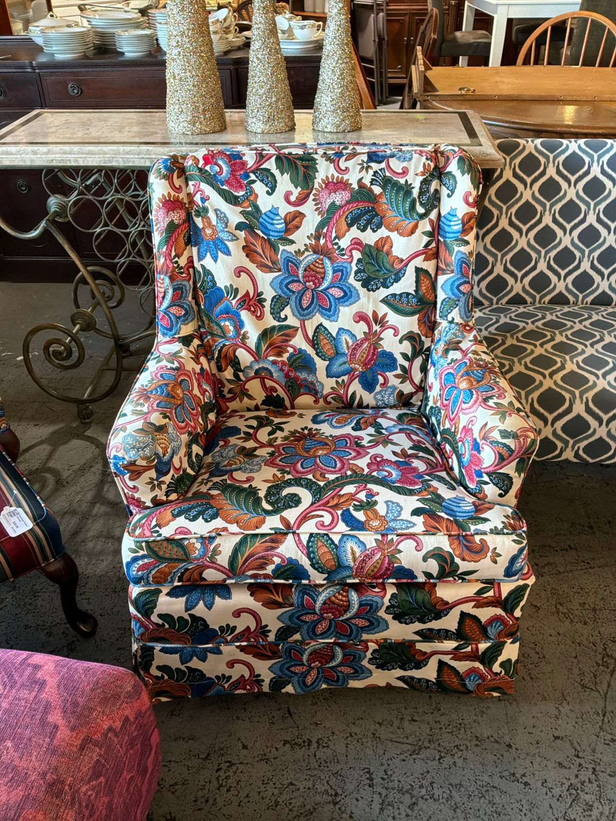 Floral Accent Chair