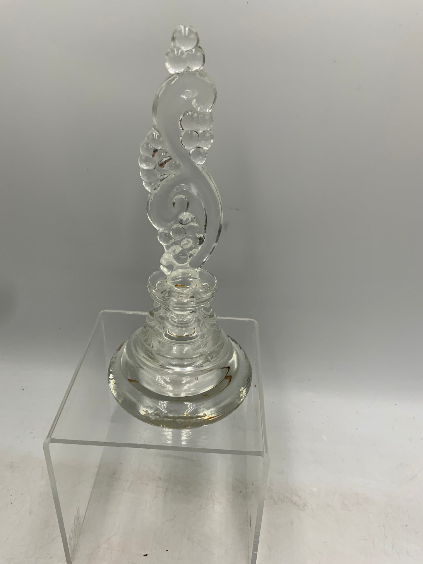 Vtg Glass Perfume Bottle