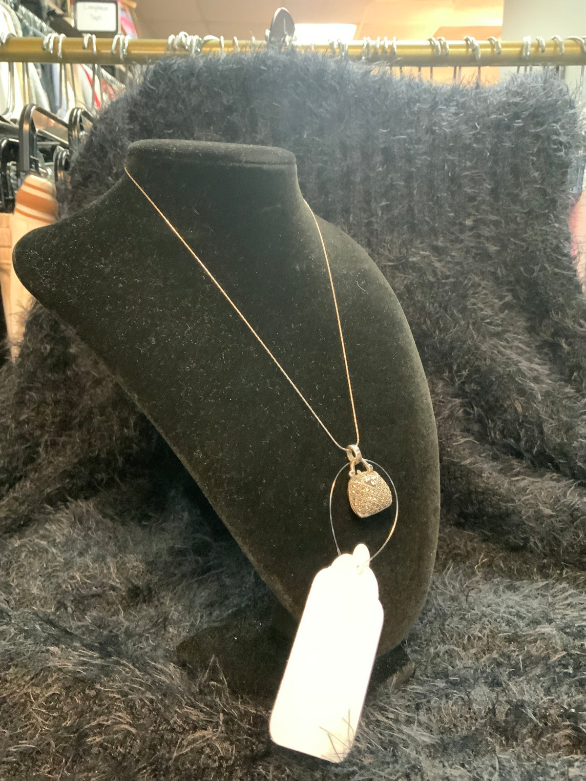 925 Sterling Silver Purse Necklace