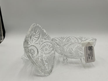 Anna Hutte Fostoria Crystal Jar W/Lid