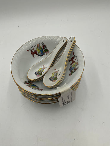 Set of 12 Bowls & Spoons