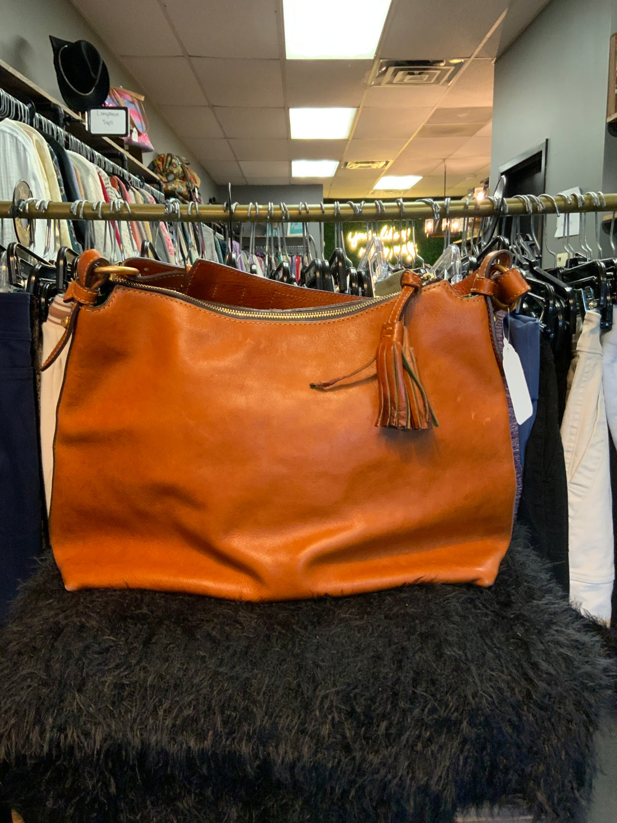 Brown Dooney & Bourke Shoulder Bag