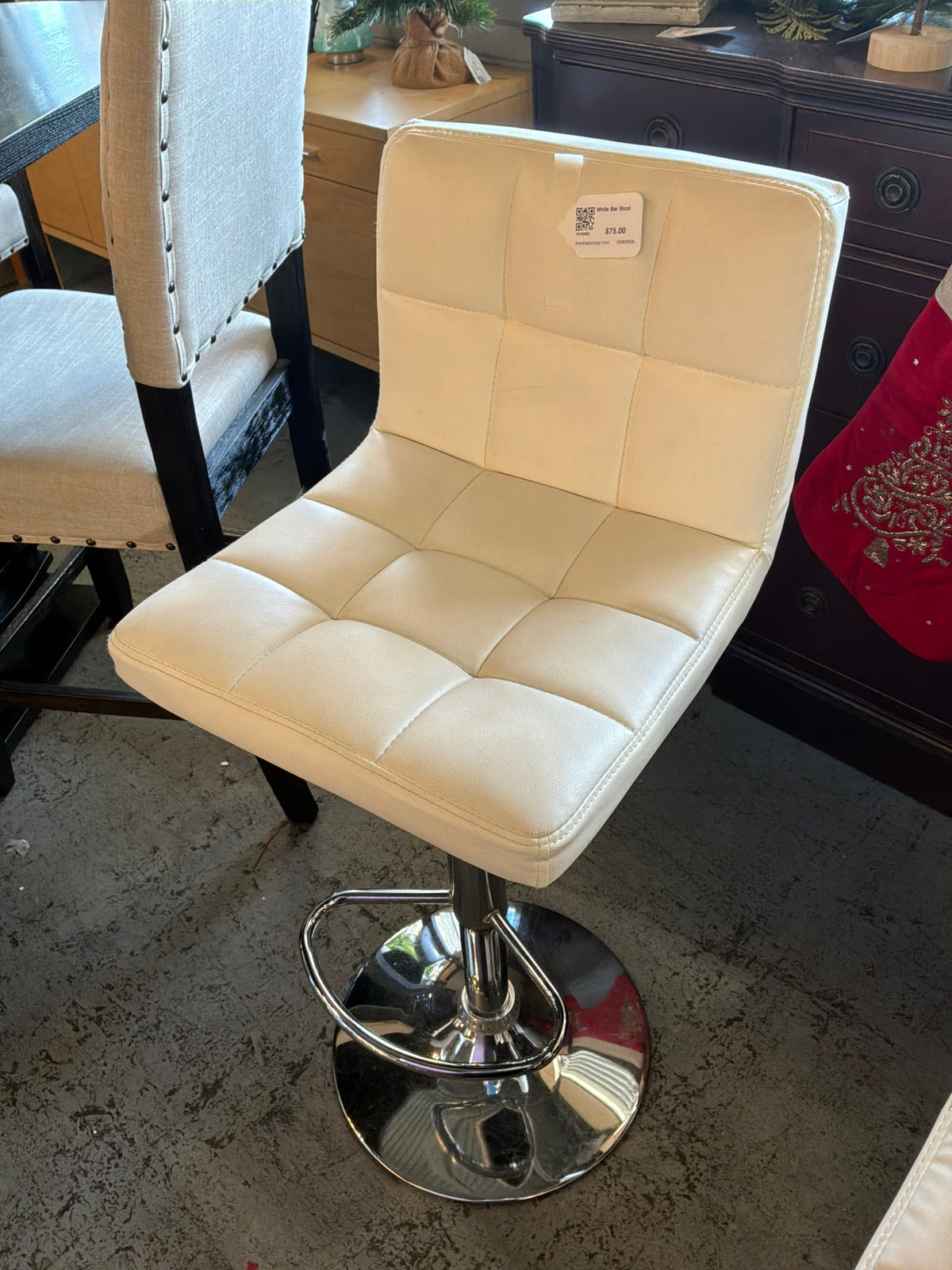 White Bar Stool