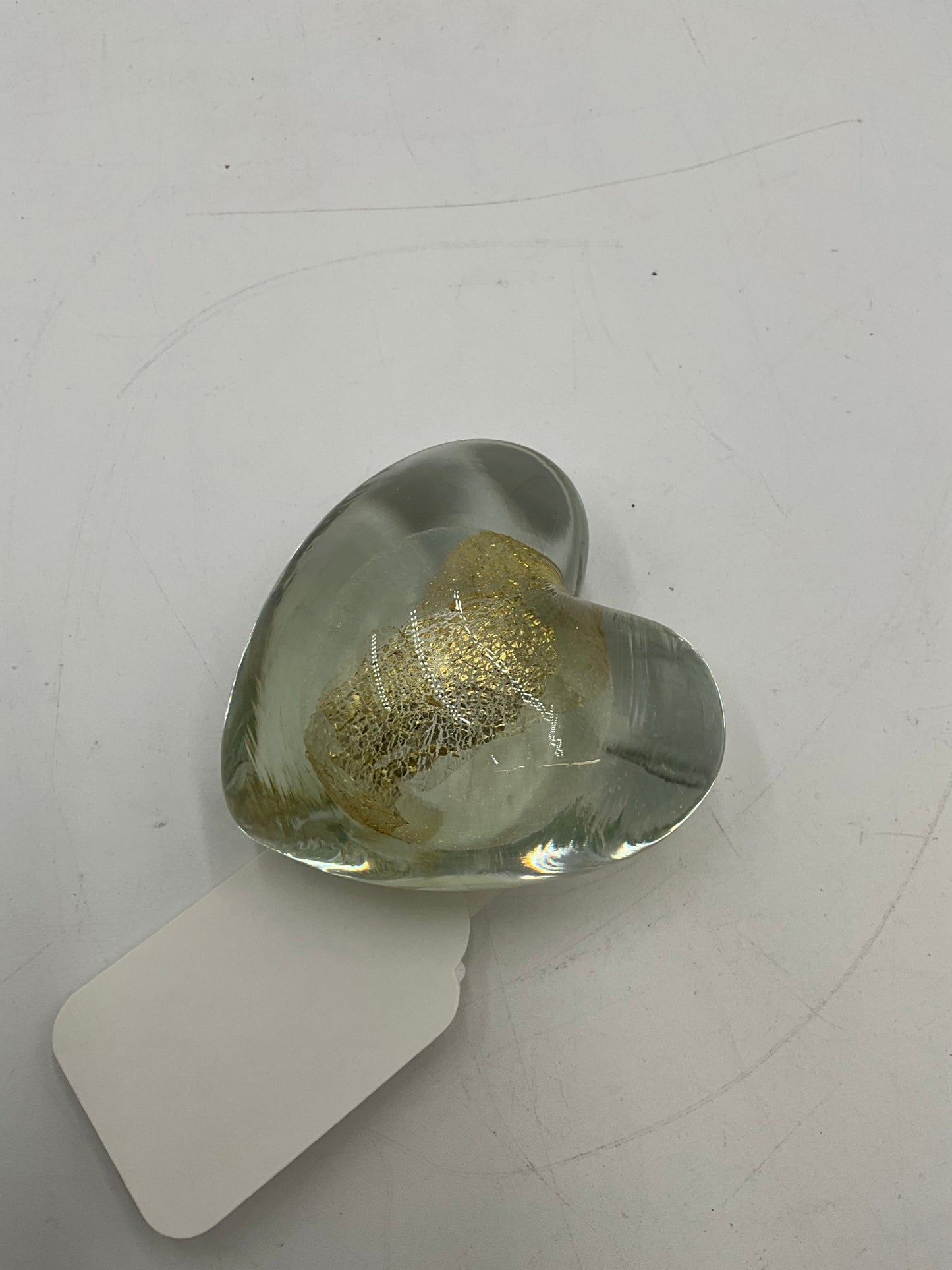 Eickholt Glass Heart Paperweight