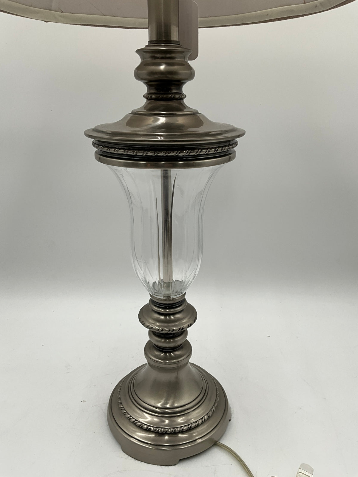 Silver & Glass Lamp