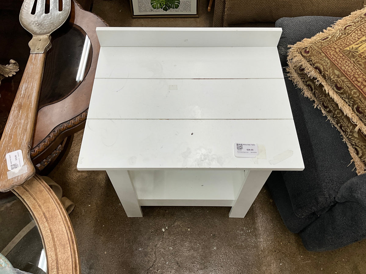 White Side Table