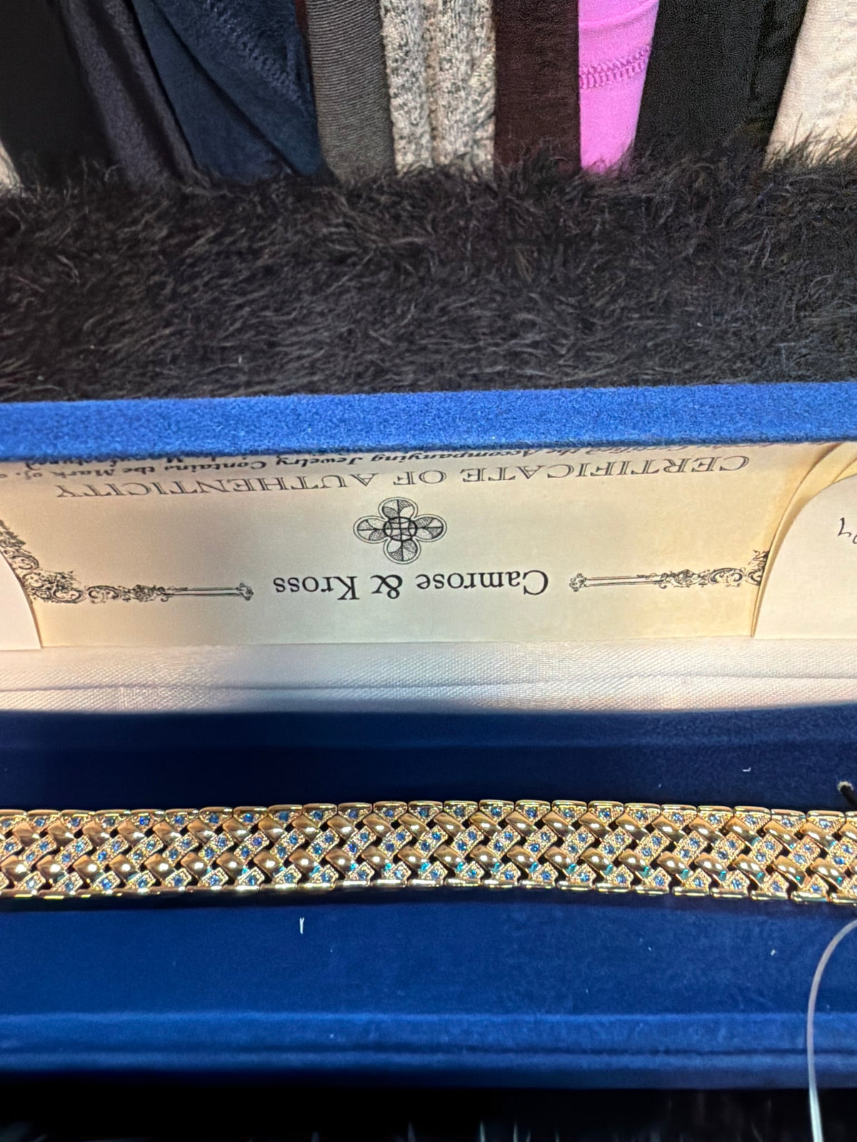 Camrose & Kross Gold/Blue Bracelet