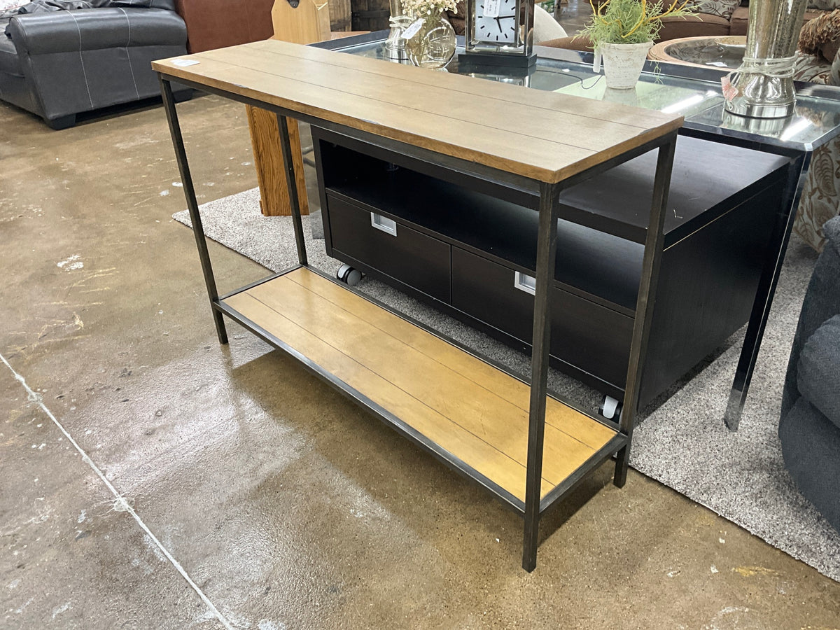 Wood & Metal Sofa Table