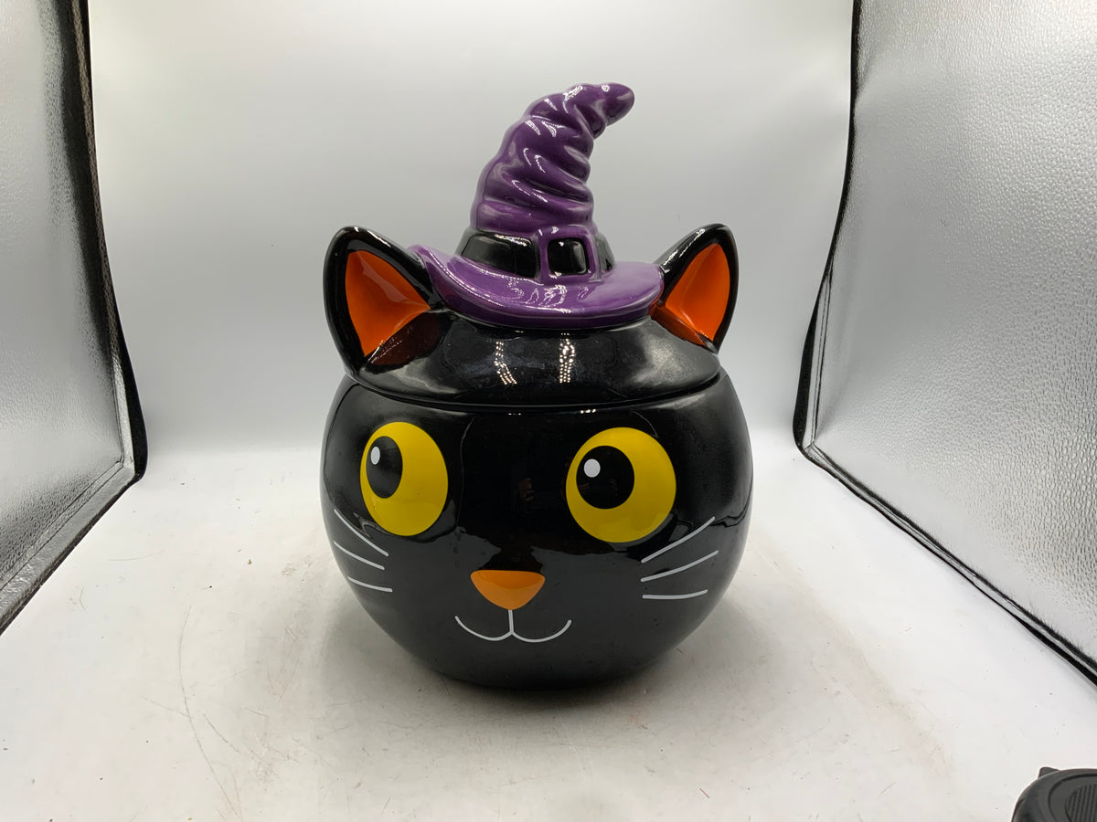 Cat Witch Cookie Jar