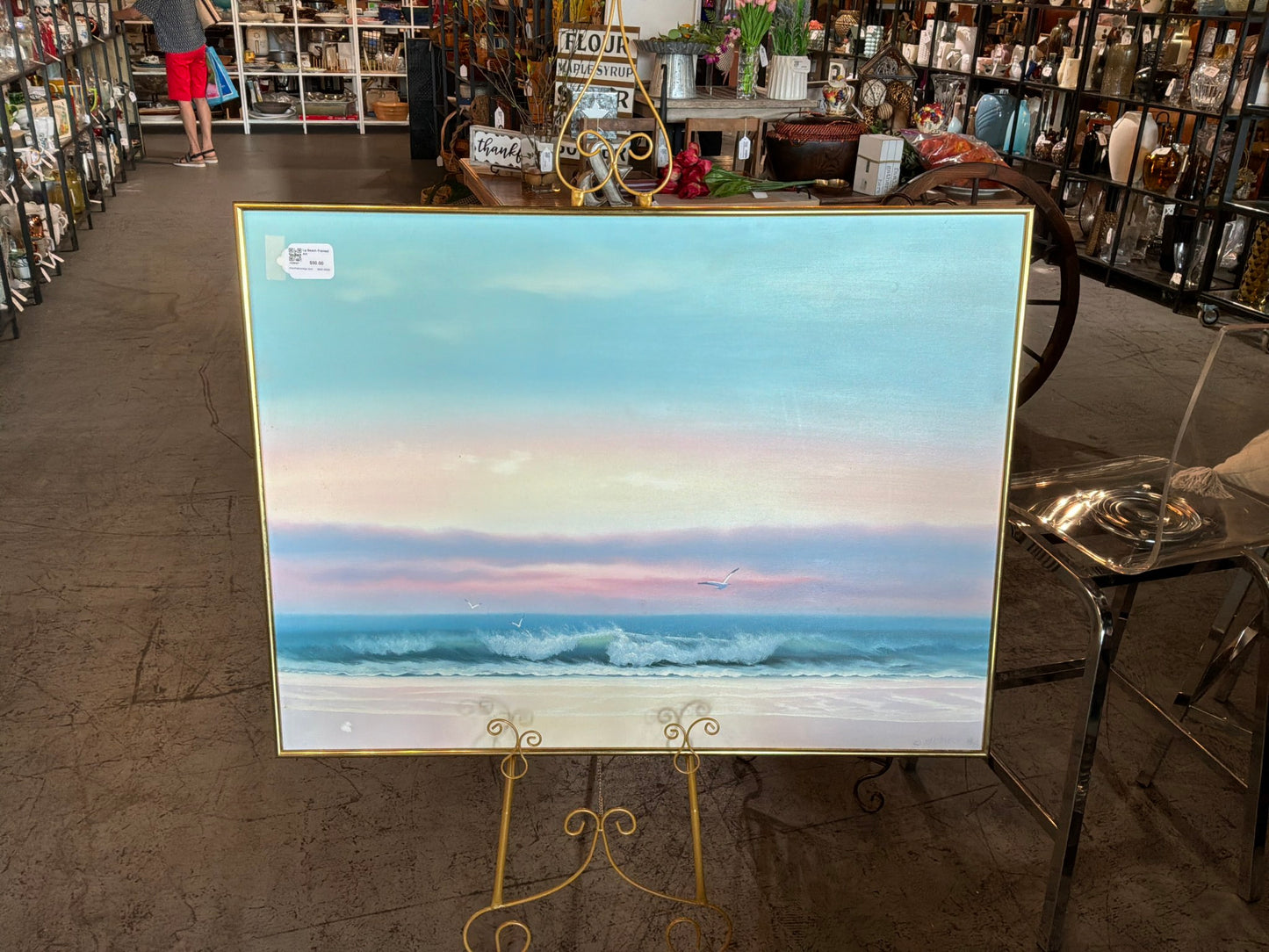 Lg Beach Framed Art