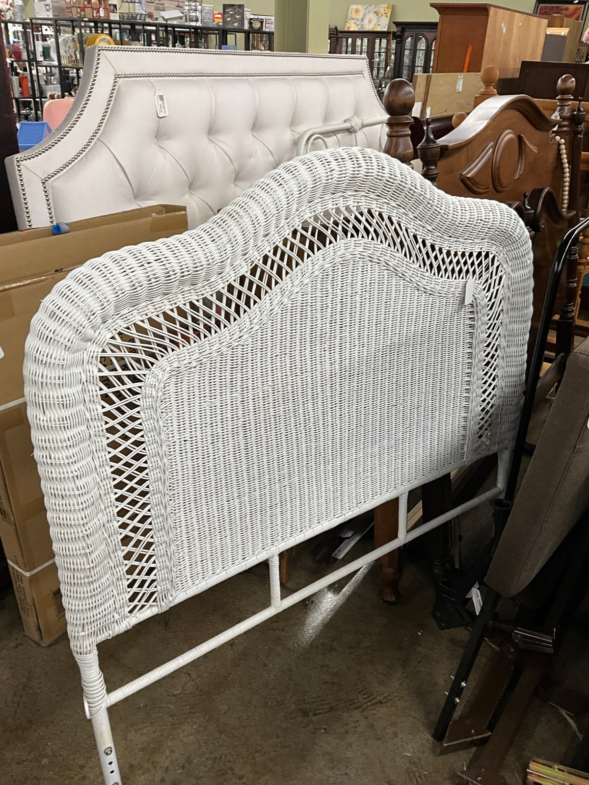 Twin Wicker Headboard