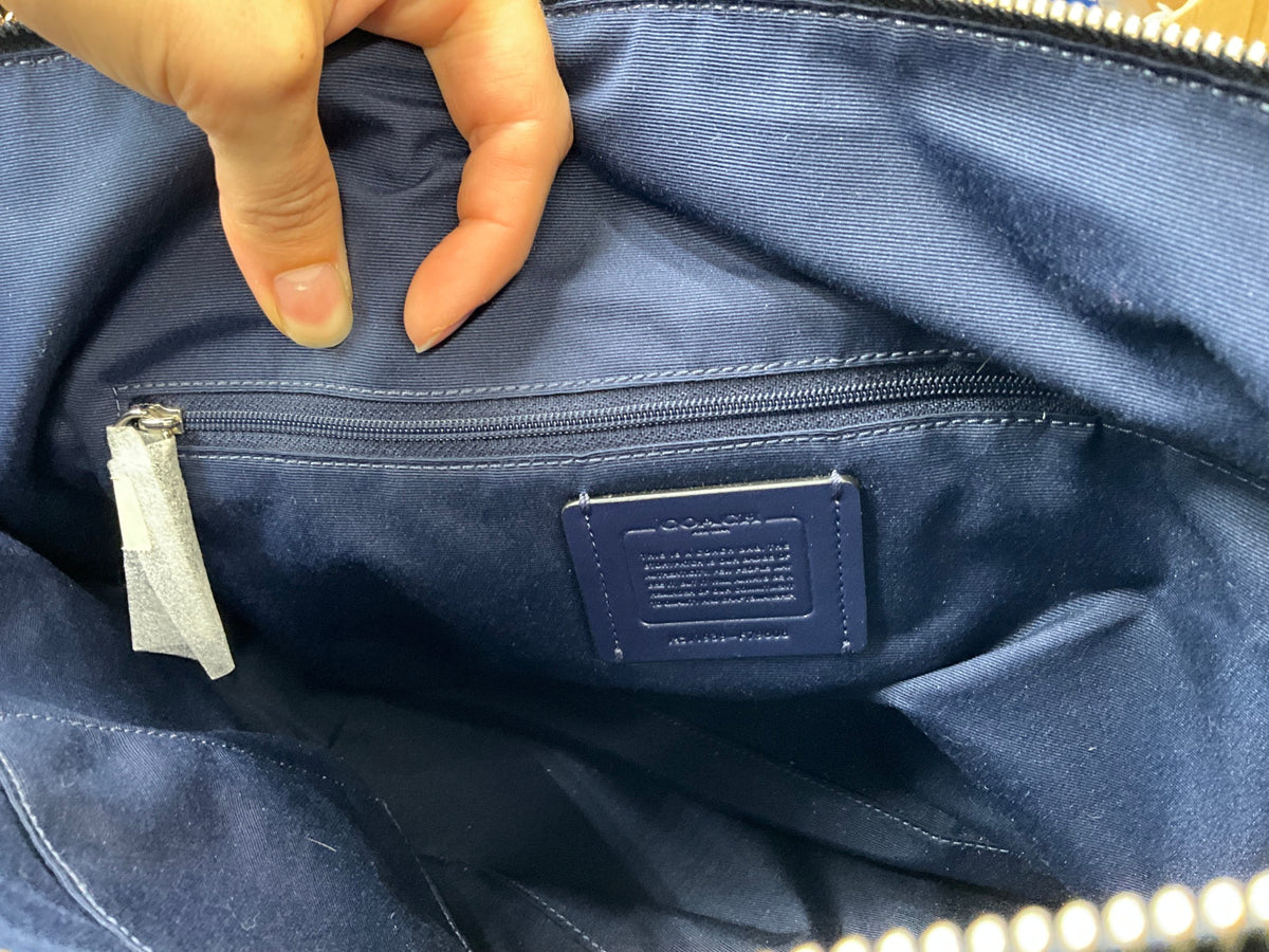 Navy Coach Handbag - Retail: $200