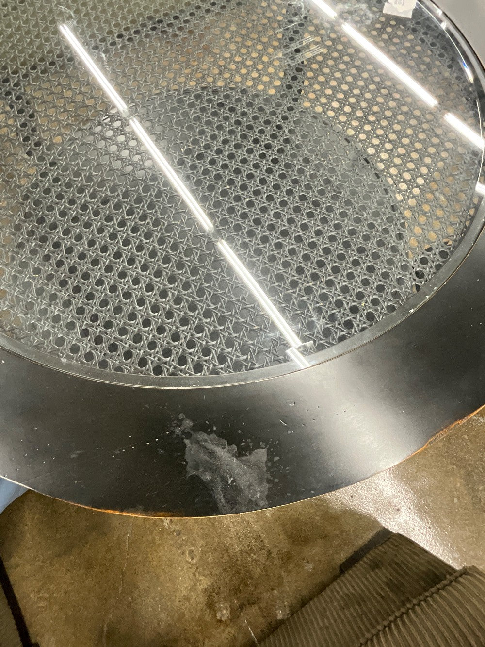 Black Glass Top Coffee Table
