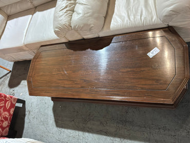 Dark Wood Long Coffee Table