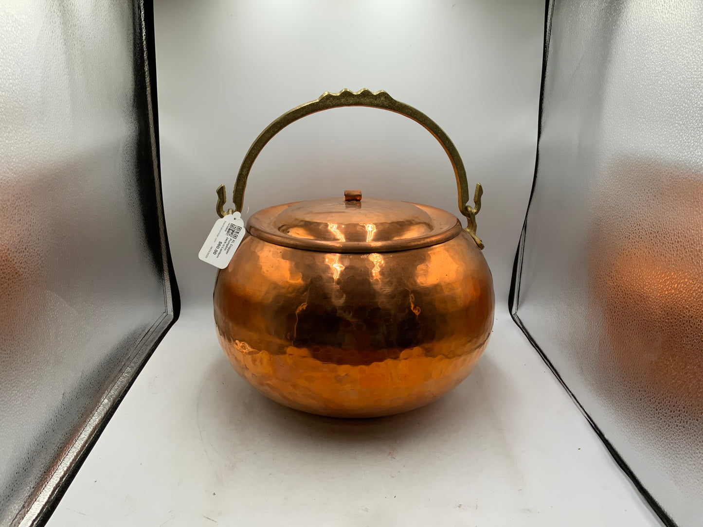 XL Copper Pumpkin Jack-o-Lantern
