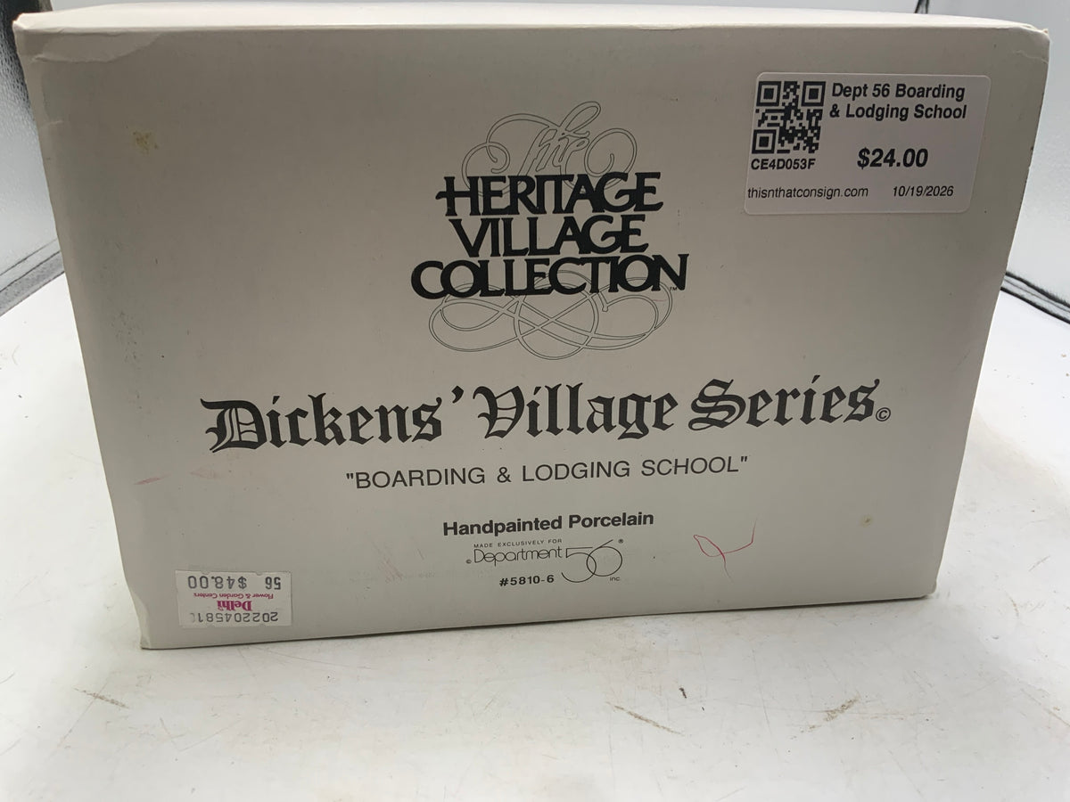 Dept 56 Boarding & Lodging School