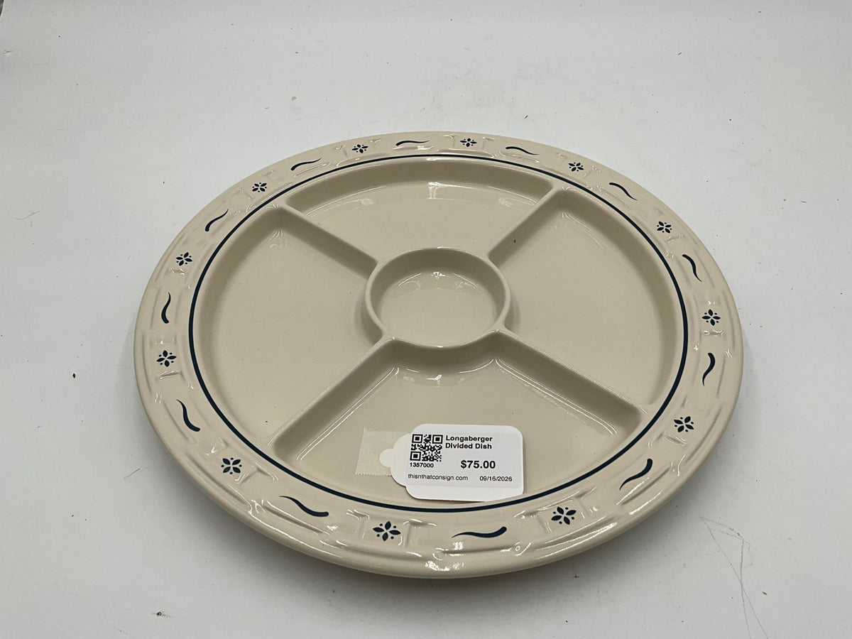 Longaberger Divided Dish