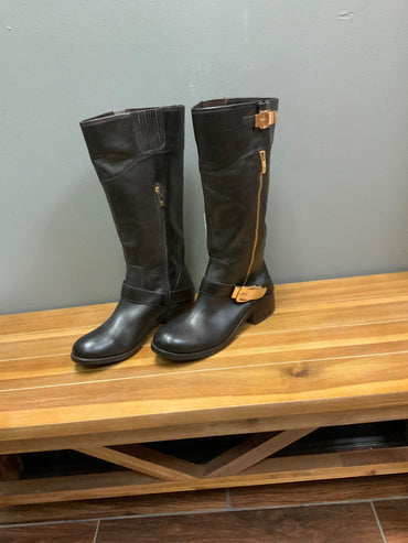 Vince Camuto Winchell Black Leather Boots