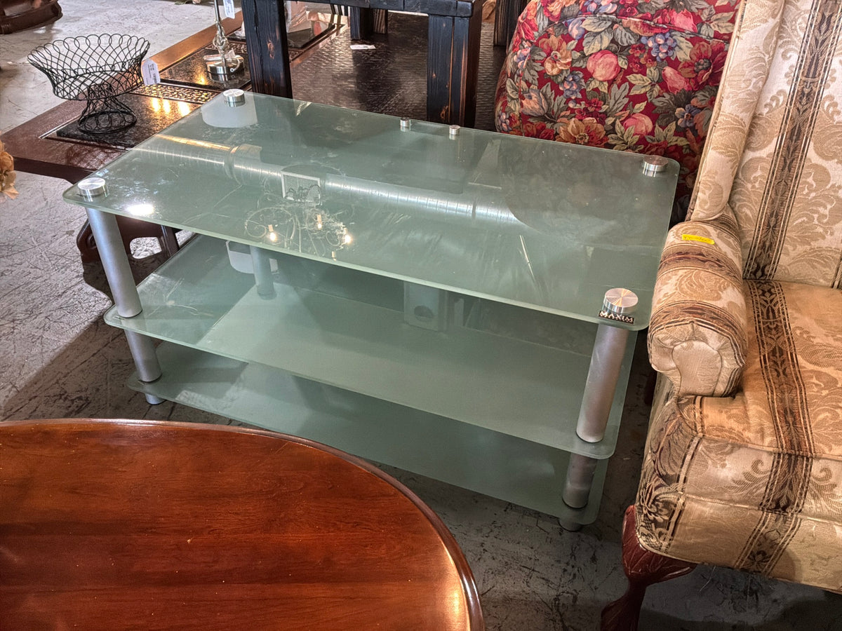 Glass & Metal Tv STand