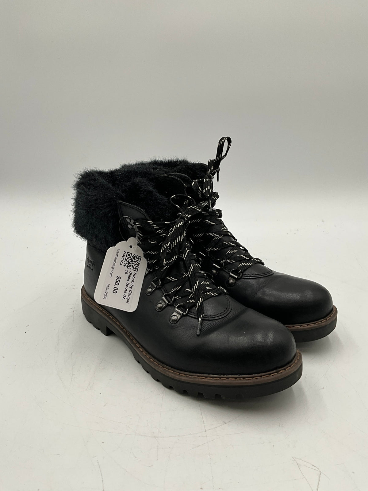 Storm by Cougar Black Boots Sz. 10