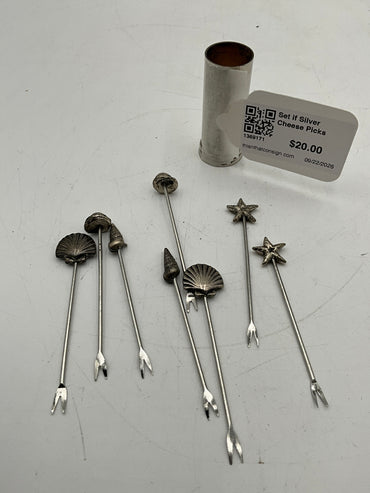 Set if Silver Cheese Picks