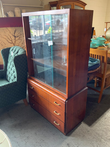 VTG Hutch With Glass Doors
