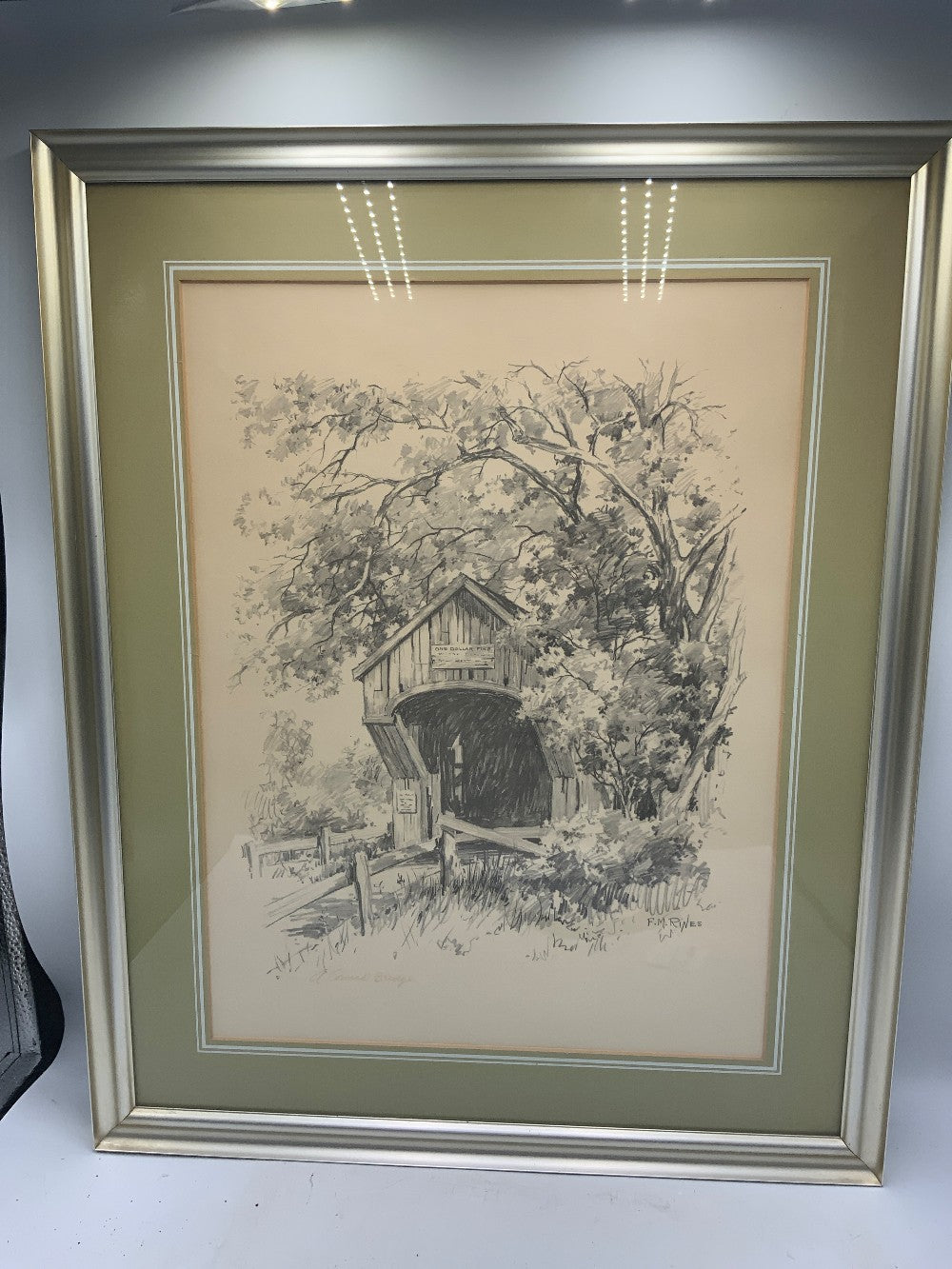 Framed FM Rines Artwork