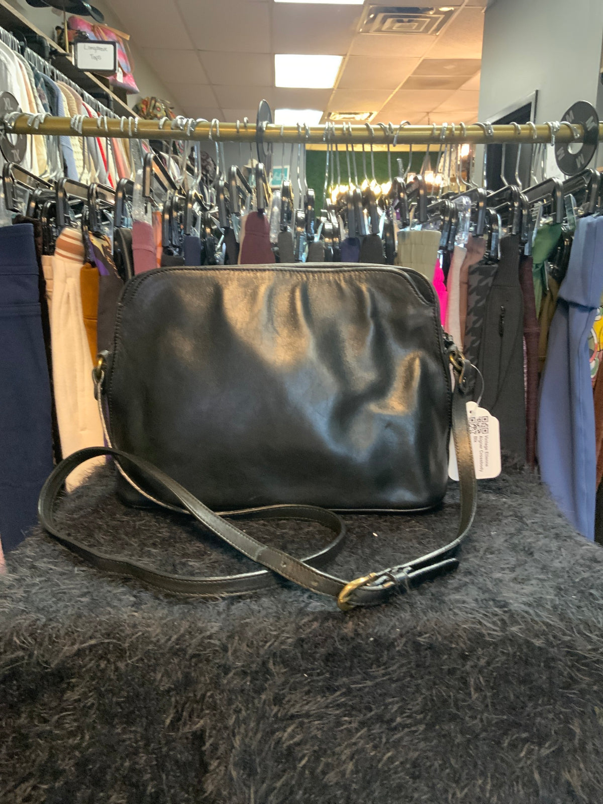 Vintage Etienne Aigner Crossbody Blk