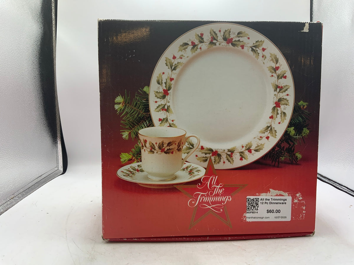 All the Trimmings 12 Pc Dinnerware