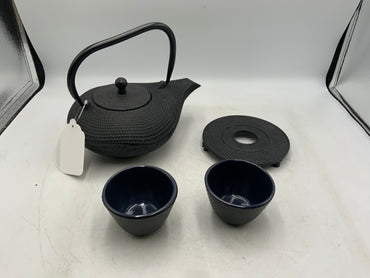 Cast Iron 4 pc Teapot Set