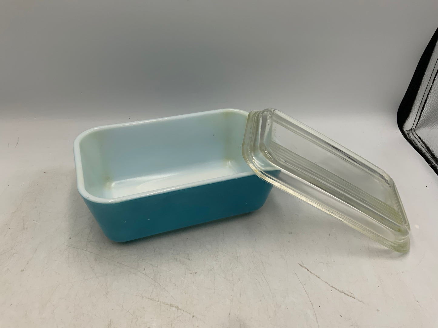 Blue Pyrex Refrigerator Dish