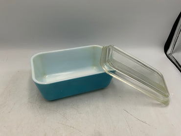 Blue Pyrex Refrigerator Dish