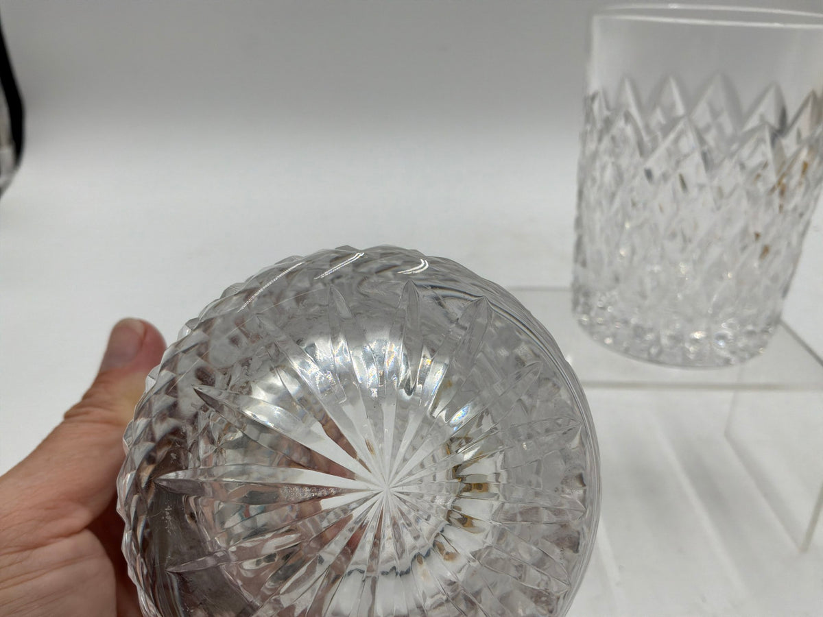 Tyrone Crystal Whiskey Glasses 2Pc Set