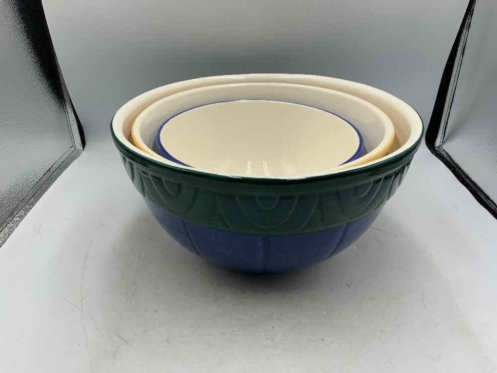 Seville / Treasure Craft Set of 3 Mixing Bowls