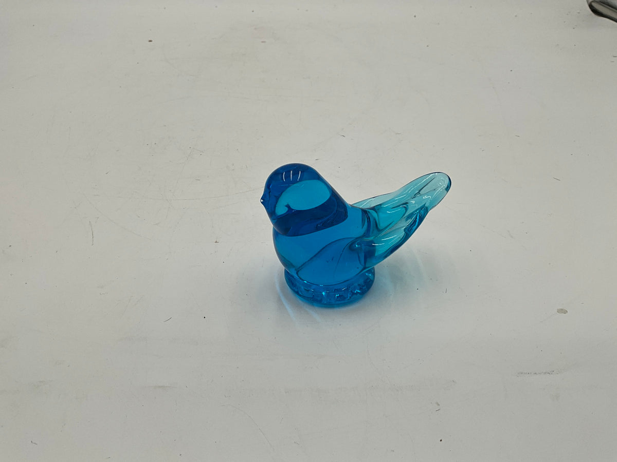 Vtg Blue Bird of Happiness Signed Leo W.
