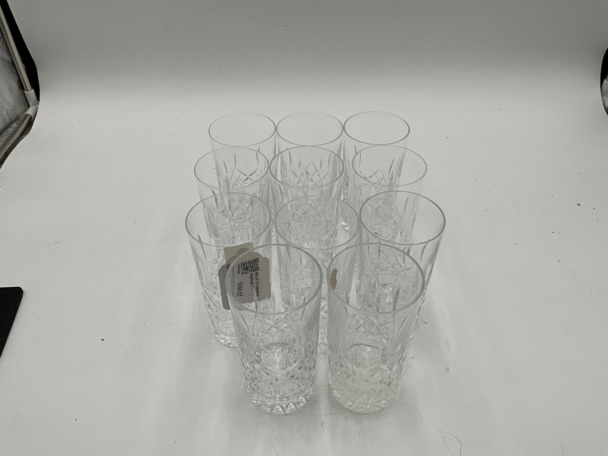 Set of 11 Lismore Highball Glasses